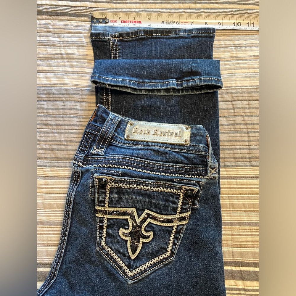 Rock Revival Jeans Jacklyn Easy Boot Women’s Size 26 - Picture 12 of 16